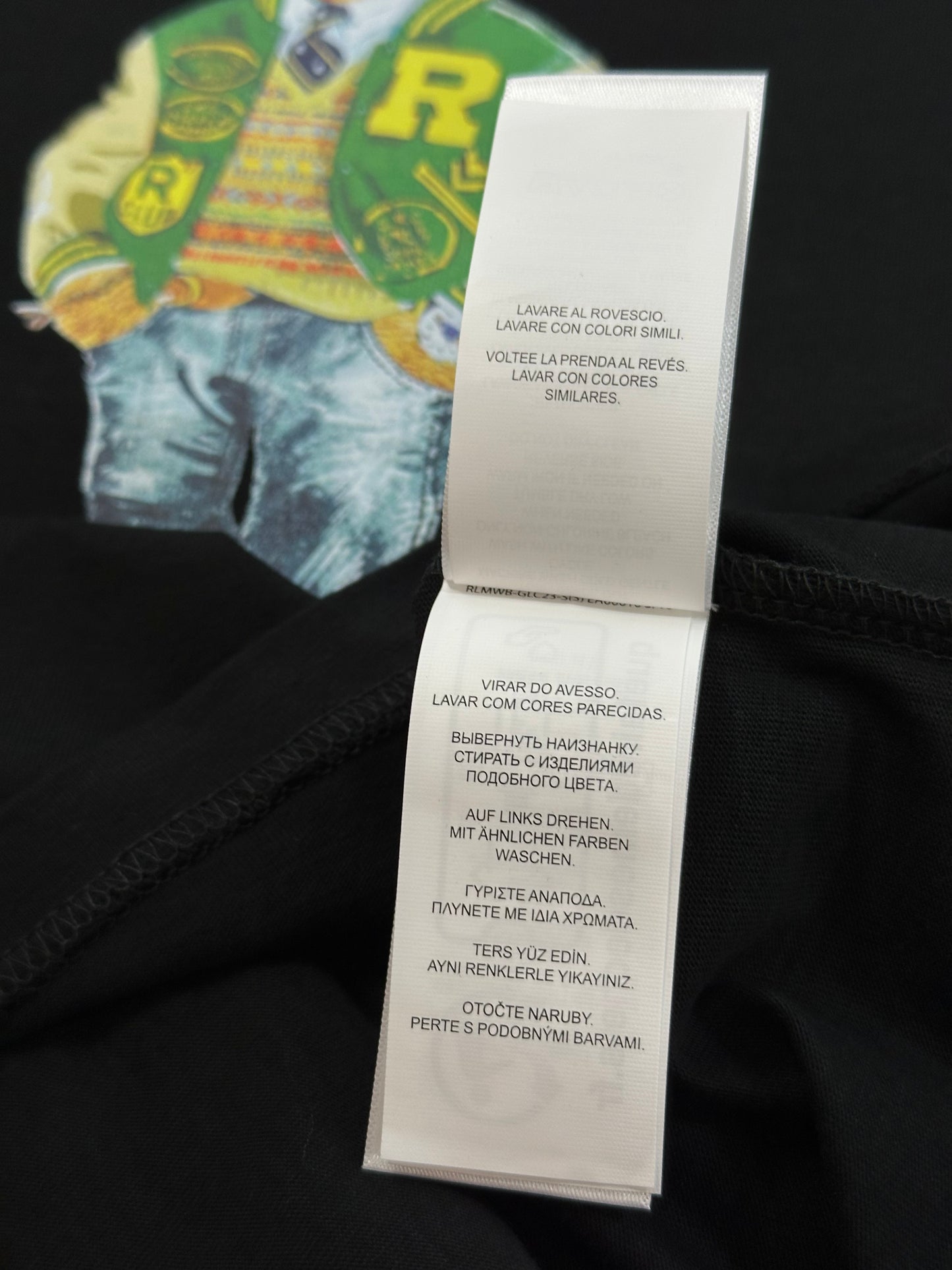 Polo Ralph Lauren Varsity Bear T-Shirt – Limited Edition Black Classic Fit