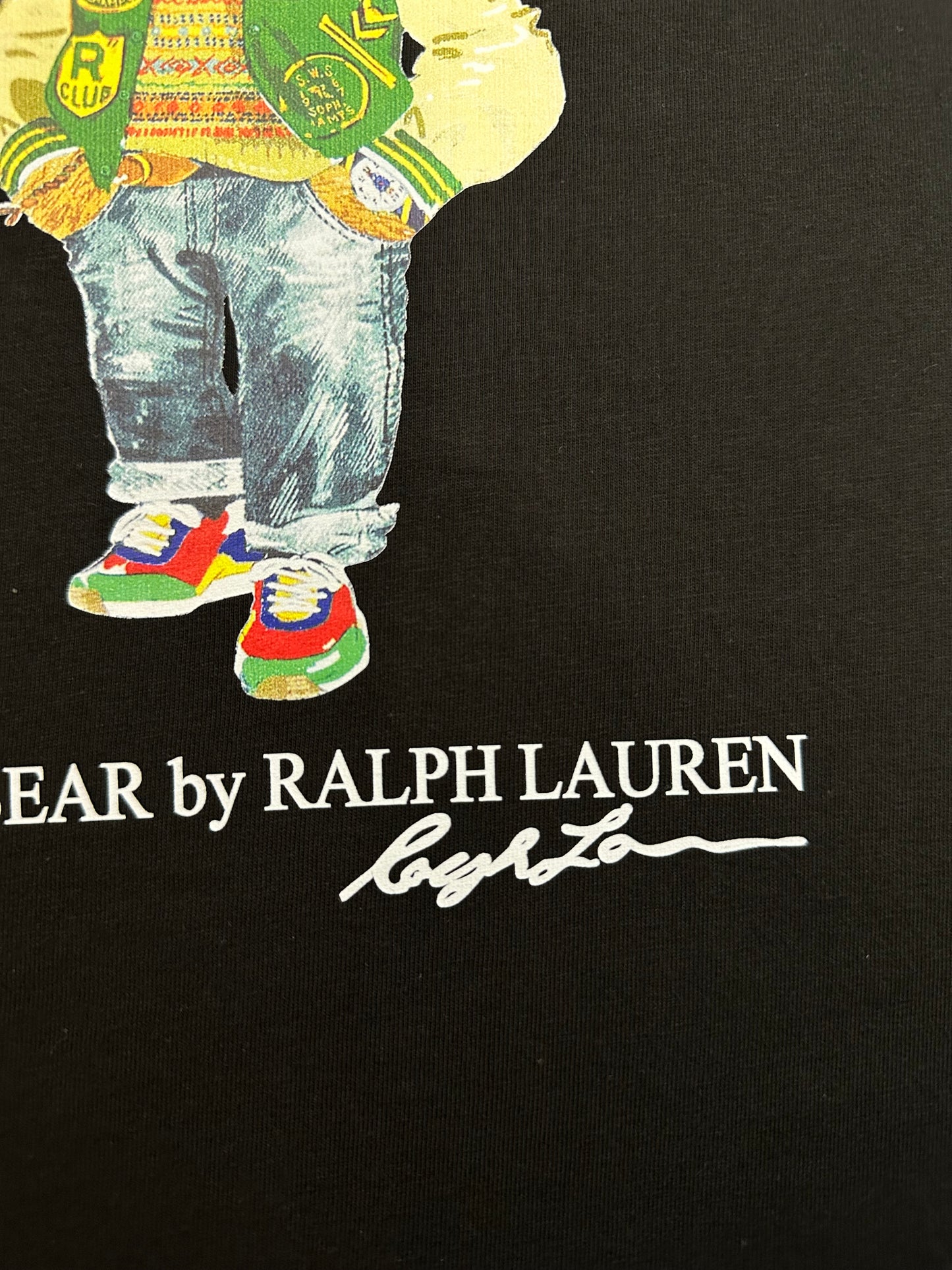 Polo Ralph Lauren Varsity Bear T-Shirt – Limited Edition Black Classic Fit