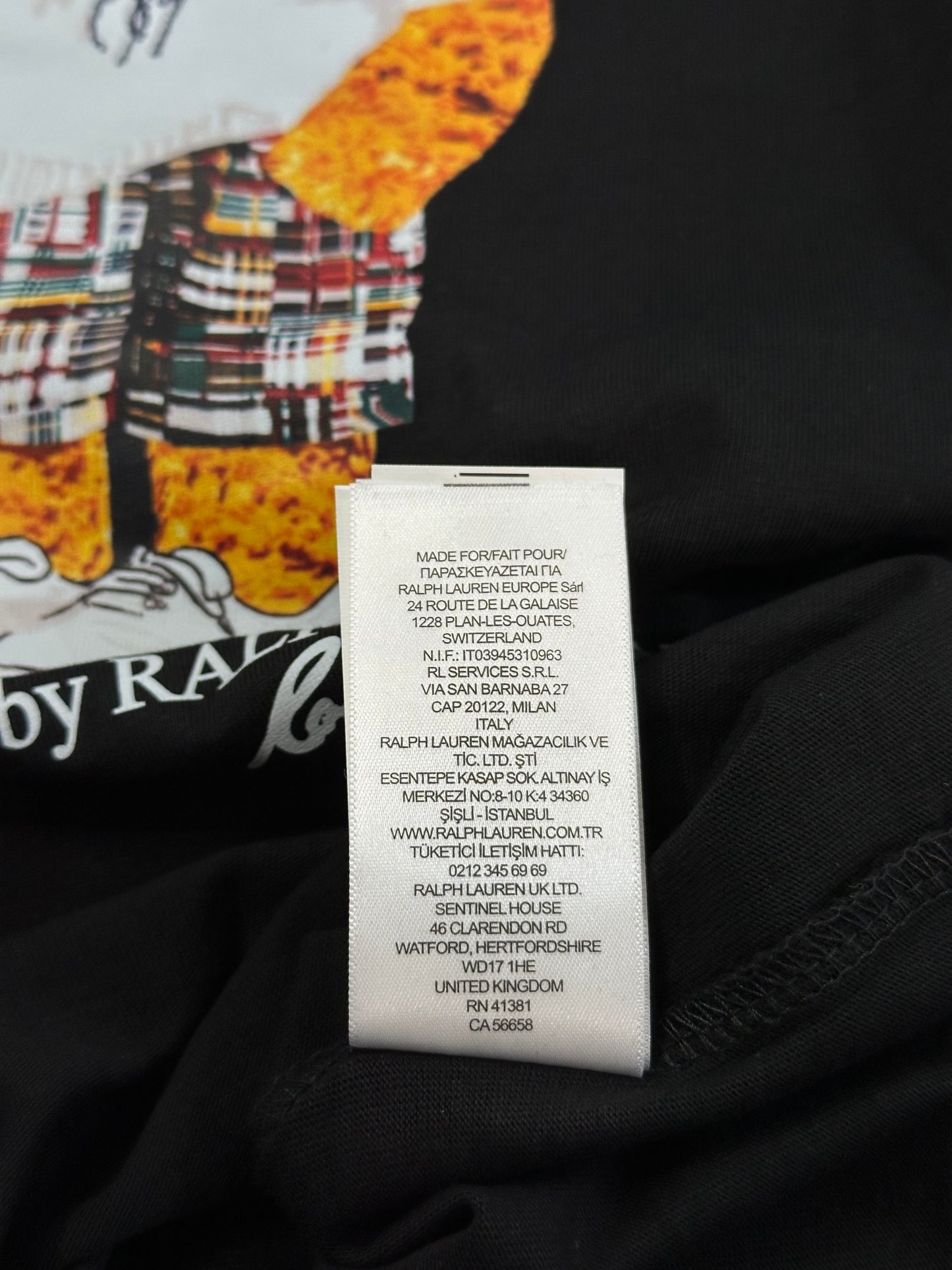 Polo Ralph Lauren Bear T-Shirt Black Classic Fit (Limited/Rare)