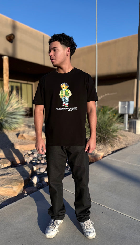 Polo Ralph Lauren Varsity Bear T-Shirt – Limited Edition Black Classic Fit