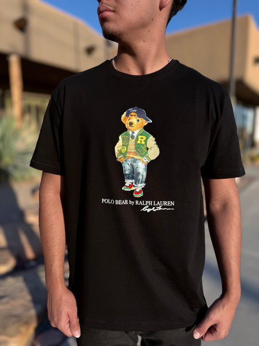 Polo Ralph Lauren Varsity Bear T-Shirt – Limited Edition Black Classic Fit